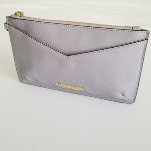 Marc Grey faux leather Wristlet